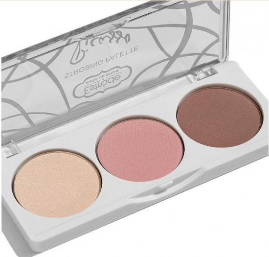 Палетка 3 в 1 для контуринга и сияния лица «Picasso Strobing Palette», оттенок 502
