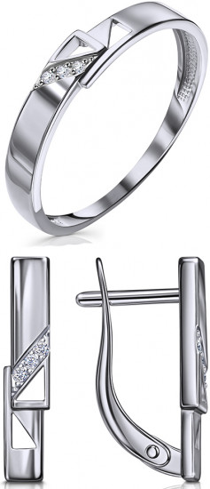 Комплект украшений из серебра