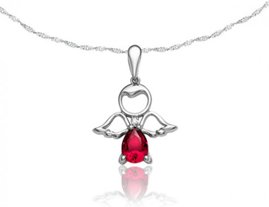 Комплект украшений из серебра