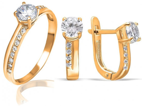 Комплект украшений из серебра