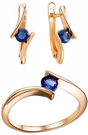 Комплект украшений из серебра