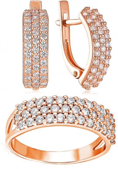 Комплект украшений из серебра