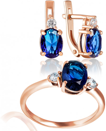 Комплект украшений из серебра