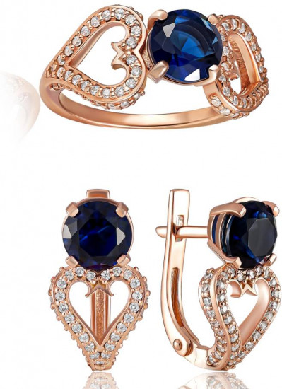 Комплект украшений из серебра