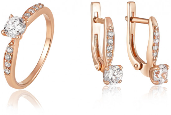 Комплект украшений из серебра