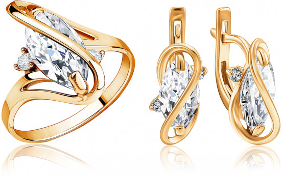 Комплект украшений из серебра