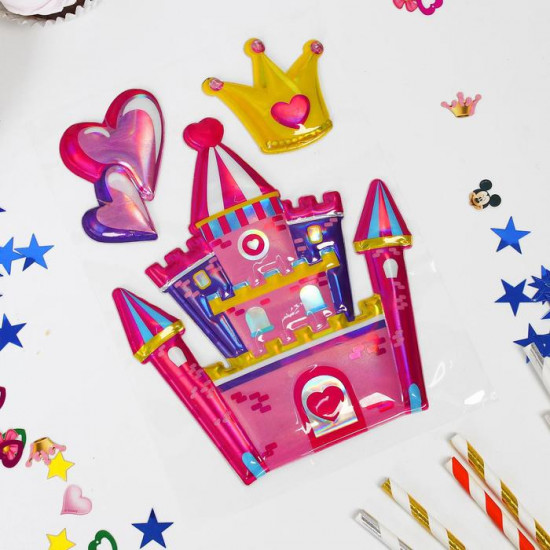 Набор канклеек на воздушный шар «Замок»