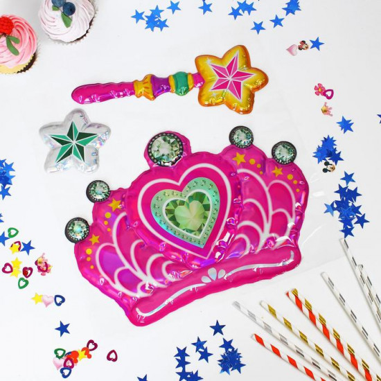 Набор канклеек на воздушный шар «Корона»