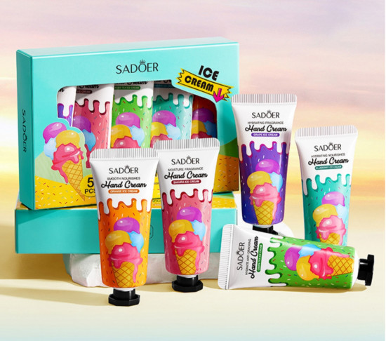 Подарочный набор кремов для рук с ароматоми фруктового мороженного