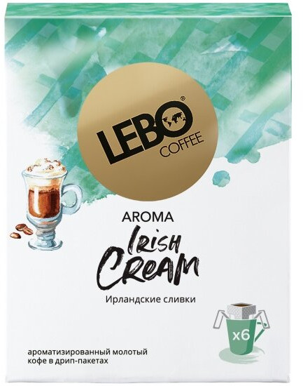 Кофе натуральный жареный в дрип-пакетах «Irish Cream»