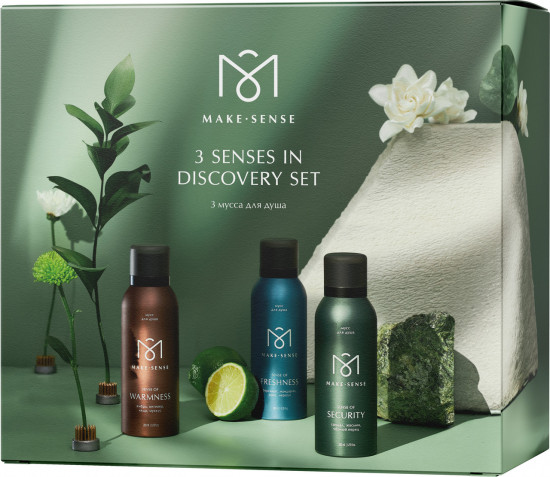 Подарочный набор муссов для душа «3 Senses In Discovery Set»