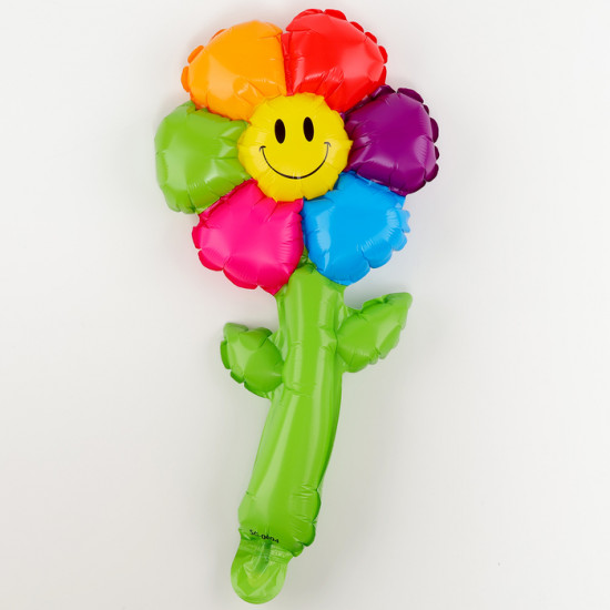 Шар воздушный «Цветик семицветик со стебельком»