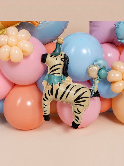 Набор шаров воздушных «Зебра в колпачке»