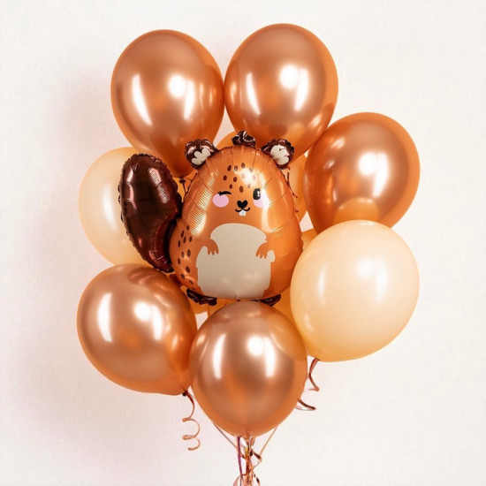 Шар воздушный «Милый бобер»