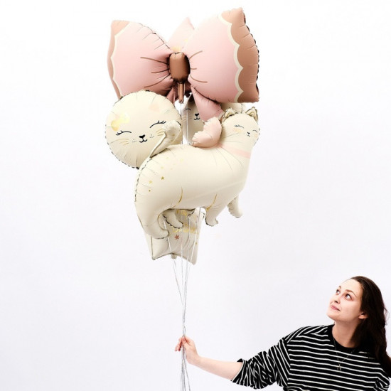 Шар воздушный «Кошечка с бантиком»