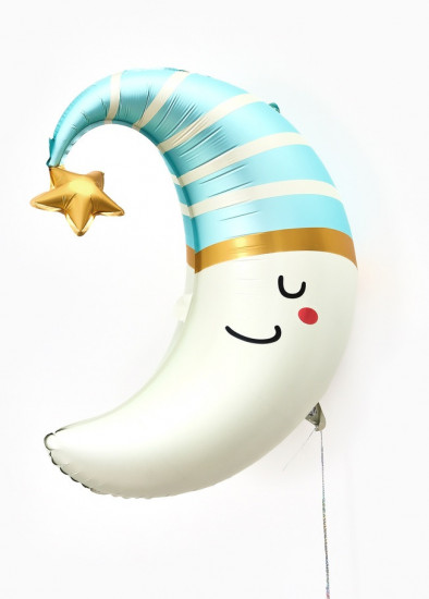 Шар воздушный «Голубой месяц»