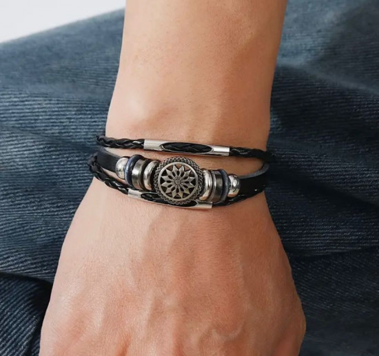 Мужской винтажный браслет