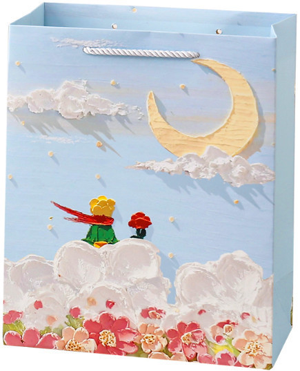 Подарочный картонный пакет с 3D-эффектом «Маленький принц»