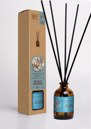 Ароматический диффузор для дома с фибровыми палочками «Black Pepper»