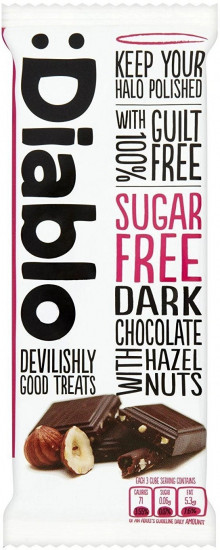 Темный шоколад с фундуком без добавления сахара