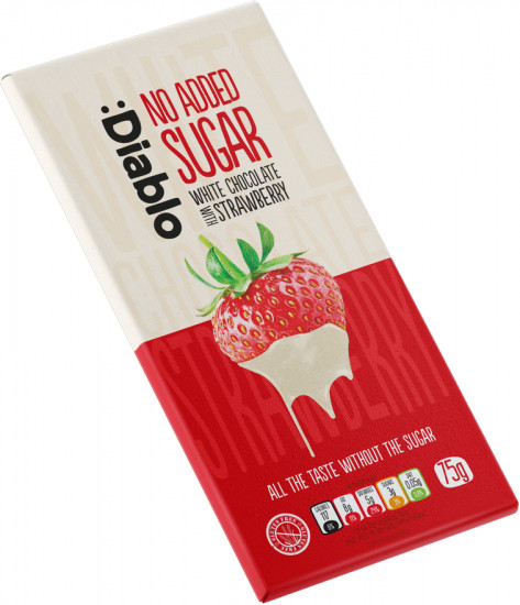 Белый шоколад с клубникой