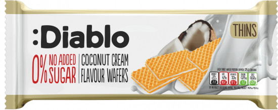 Вафли с кокосовым вкусом без добавления сахара