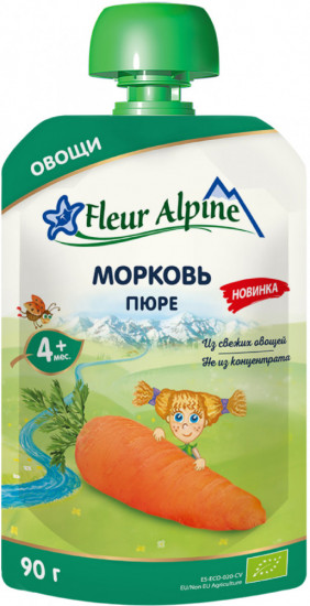 Пюре детское овощное «Морковь»