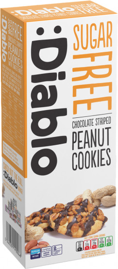 Арахисовое печенье с шоколадом без сахара