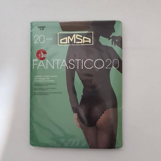 Колготки женские с кружевными трусиками «Fantastico 20»