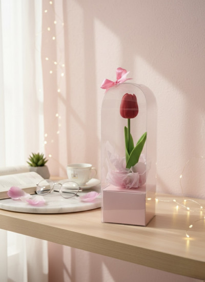 Вечный тюльпан в колбе