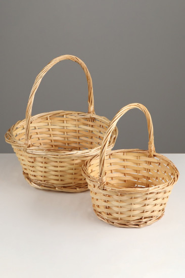Набор плетеных корзин