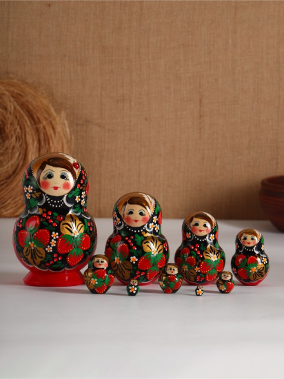 Набор матрёшек «Яркая хохлома»