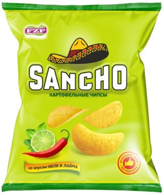 Чипсы картофельное со вкусом чили и лайма