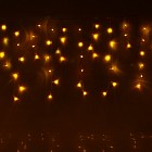 Гирлянда «Бахрома», 2,4 х0,6 м, LED-120-220V, желтый