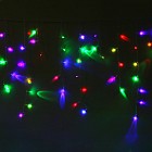 Гирлянда «Бахрома», 2,4х0,6 м, LED-120-220V, красный-зеленый/красный-синий