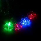 Гирлянда «Метраж», 5 м с насад. «Два колокольчика», LED-20-220V, красный-зеленый/красный-синий