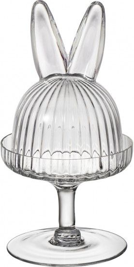 Блюдо на ножке с крышкой «Rabbits family»