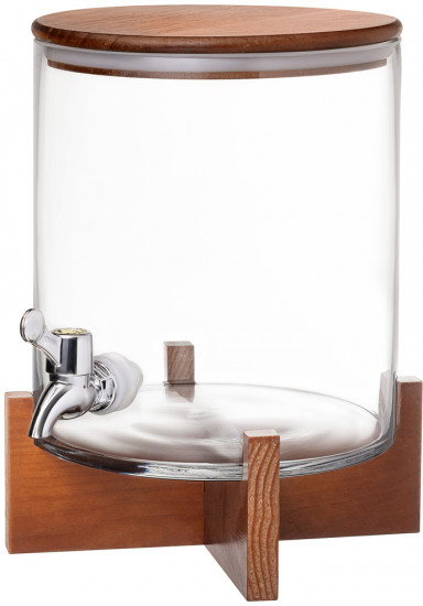 Диспенсер для напитков на деревянной подставке «Nature»