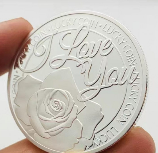 Сувенирная монета «I love you»