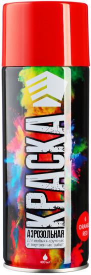  Краска аэрозольная, 04 9001/6 красная