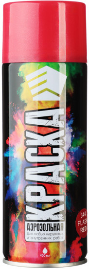 Краска аэрозольная, красный металлик