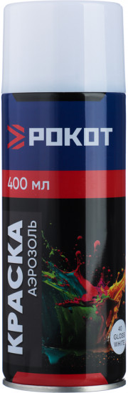 Краска аэрозольная, 01 9001/40 белая глянцевая