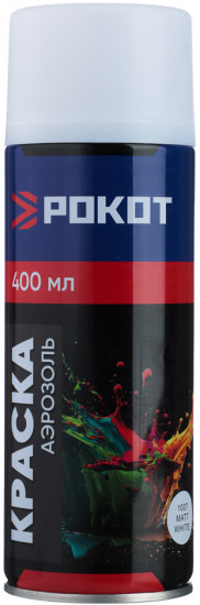 Краска аэрозольная, 1007 белая матовая