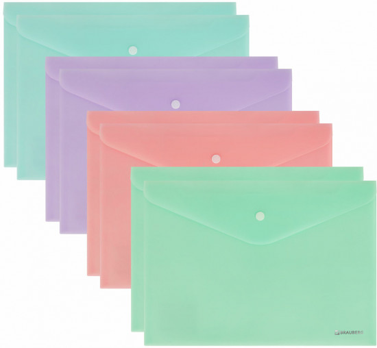 Комплект папок-конвертов с кнопкой