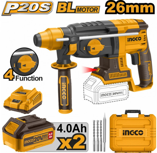 Аккумуляторный бесщеточный перфоратор SDS-Plus