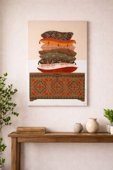 Картина на холсте интерьерная «Сандык»