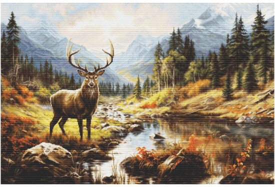 Набор для вышивания гобеленовым стежком «Величие природы»