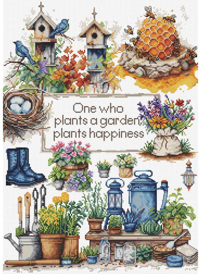 Набор для вышивания «Садовые растения»