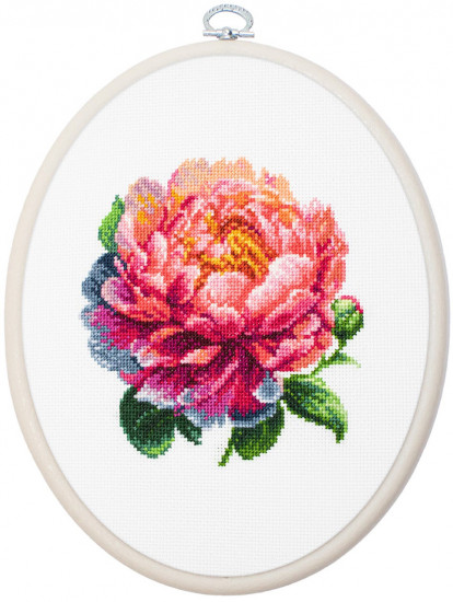 Набор для вышивания «Пион яркий»