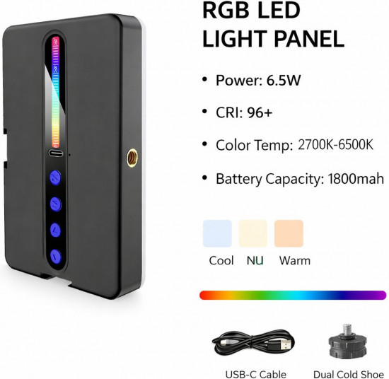 RGB LED-лампа для фото и видео